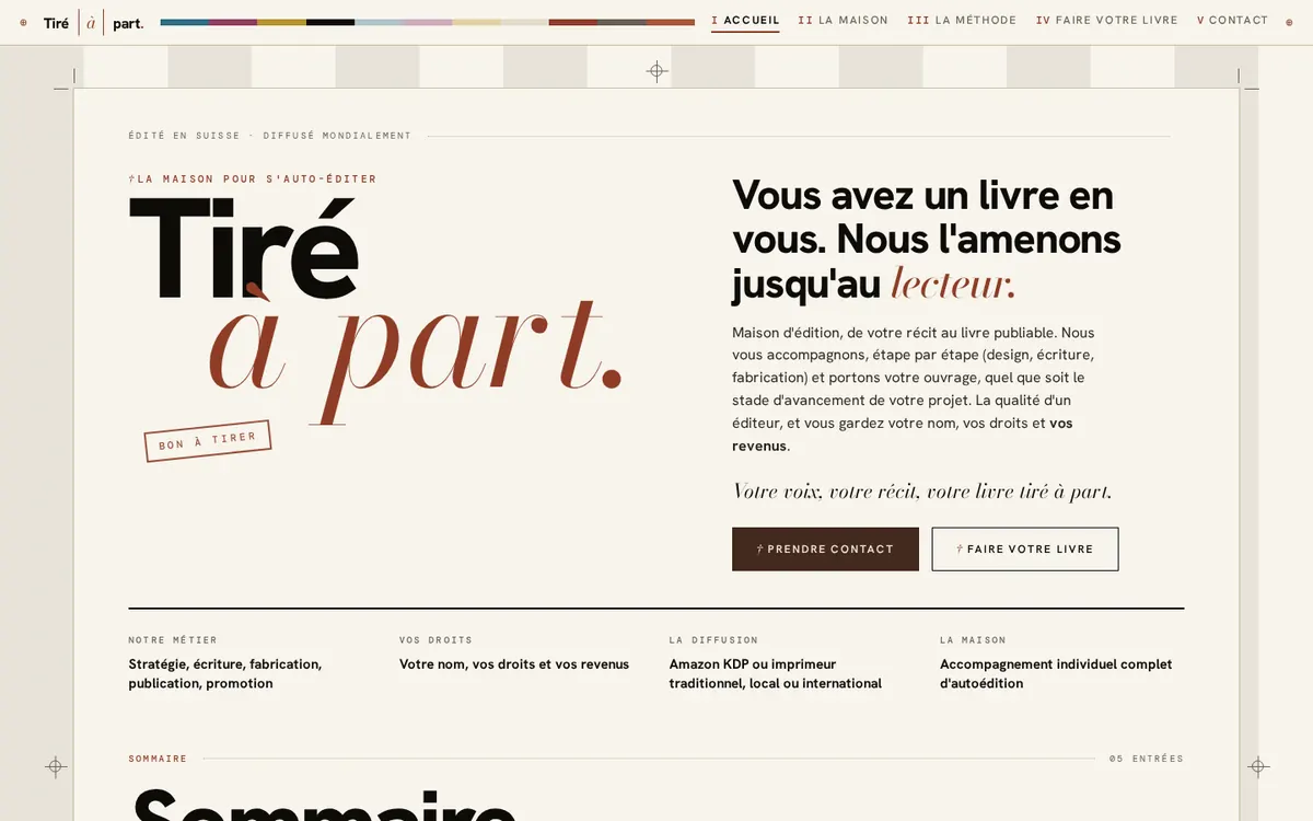 Page d’accueil de tireapart.com