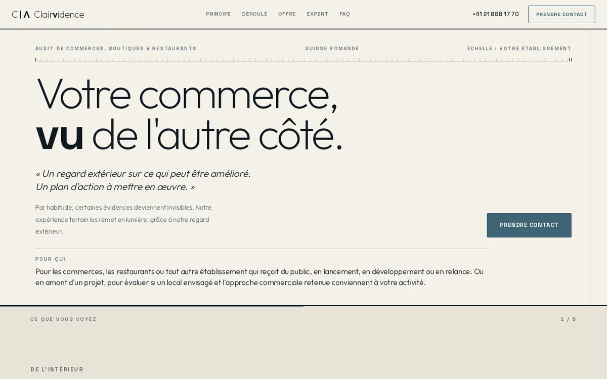 Page d’accueil de clairvidence.com